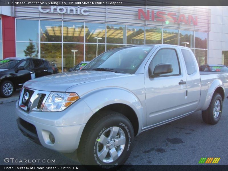 Brilliant Silver Metallic / Graphite 2012 Nissan Frontier SV V6 King Cab