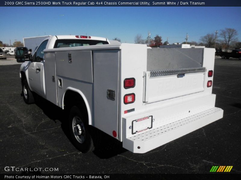 Summit White / Dark Titanium 2009 GMC Sierra 2500HD Work Truck Regular Cab 4x4 Chassis Commercial Utility