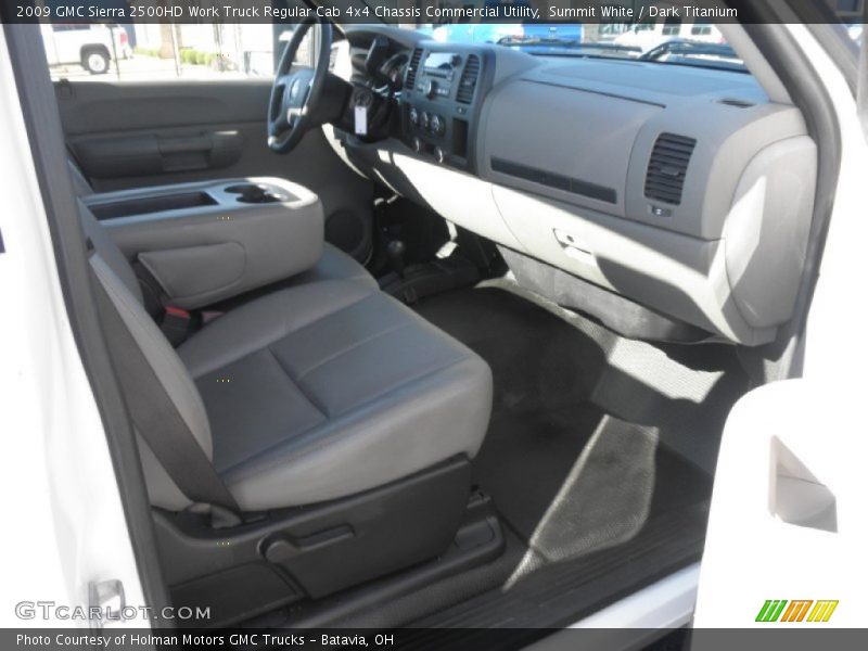Summit White / Dark Titanium 2009 GMC Sierra 2500HD Work Truck Regular Cab 4x4 Chassis Commercial Utility