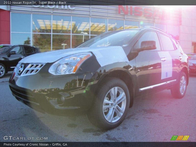 Super Black / Black 2012 Nissan Rogue SV
