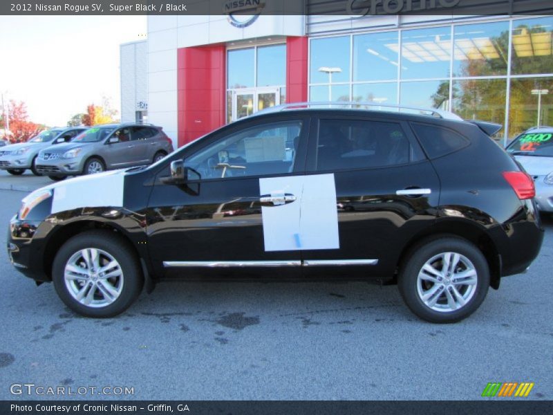 Super Black / Black 2012 Nissan Rogue SV