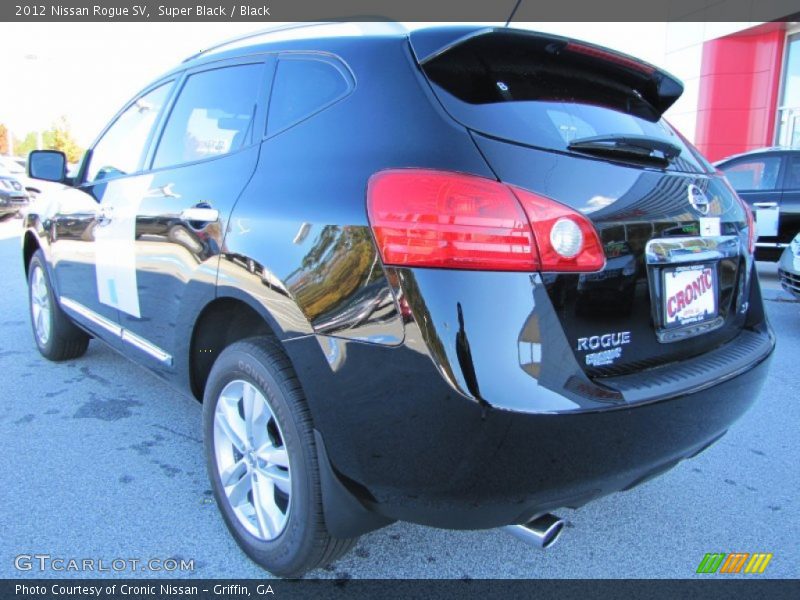 Super Black / Black 2012 Nissan Rogue SV
