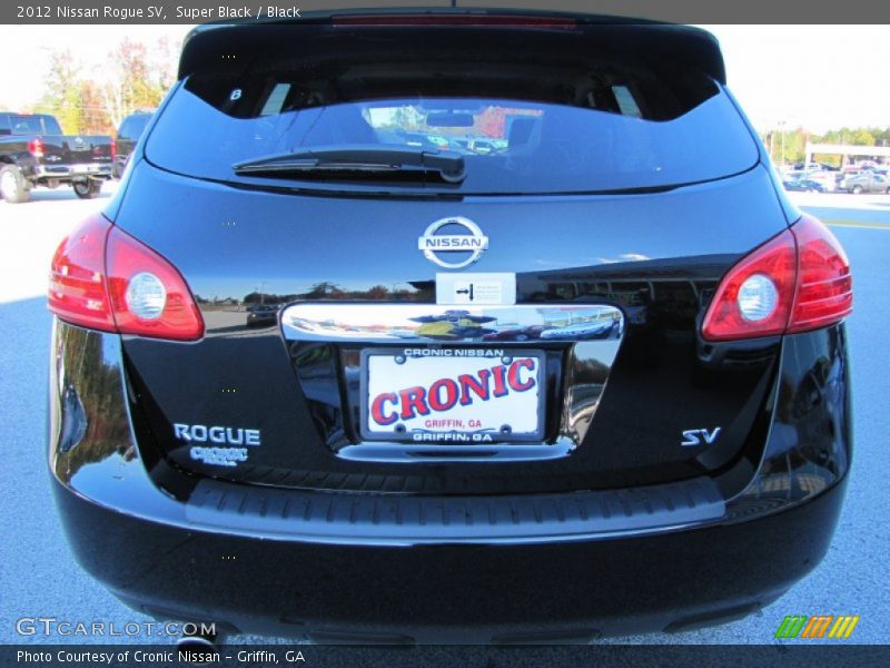 Super Black / Black 2012 Nissan Rogue SV