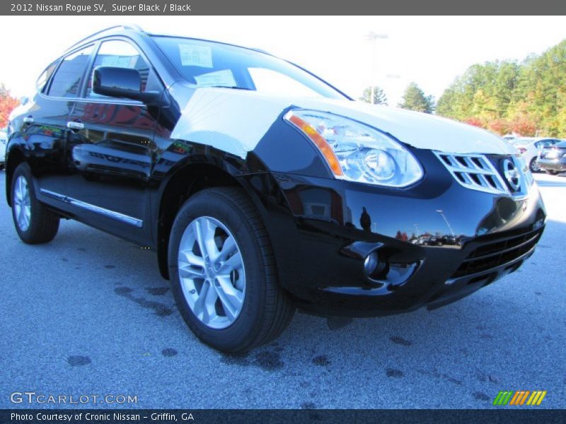 Super Black / Black 2012 Nissan Rogue SV