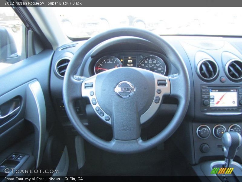 Super Black / Black 2012 Nissan Rogue SV