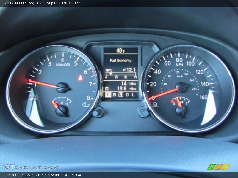 Super Black / Black 2012 Nissan Rogue SV