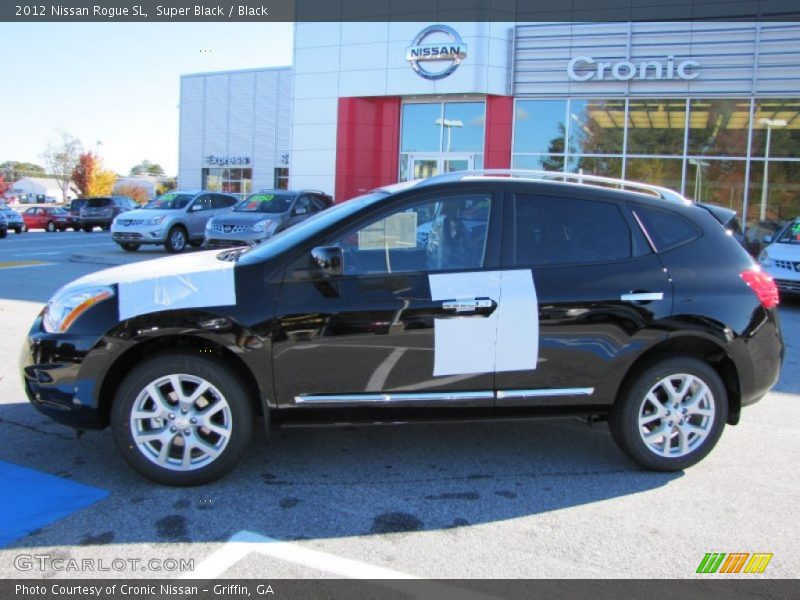 Super Black / Black 2012 Nissan Rogue SL