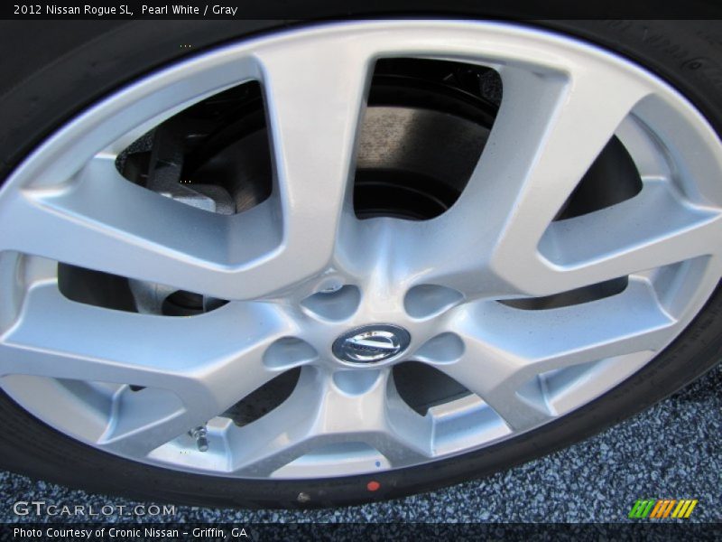 Pearl White / Gray 2012 Nissan Rogue SL