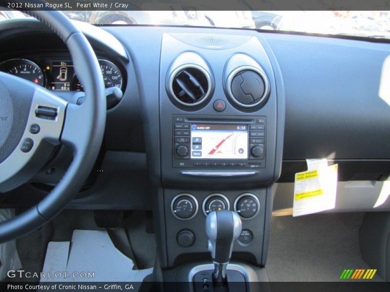 Pearl White / Gray 2012 Nissan Rogue SL