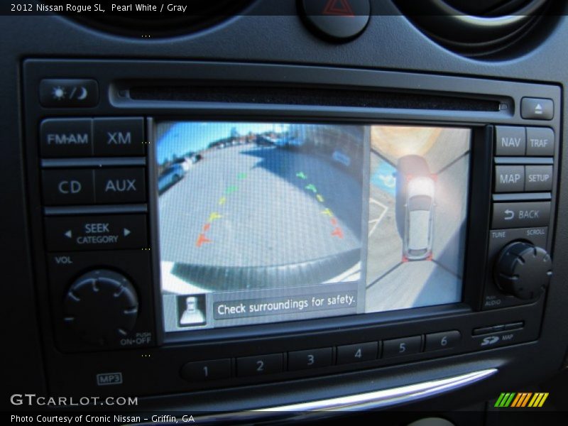 Pearl White / Gray 2012 Nissan Rogue SL