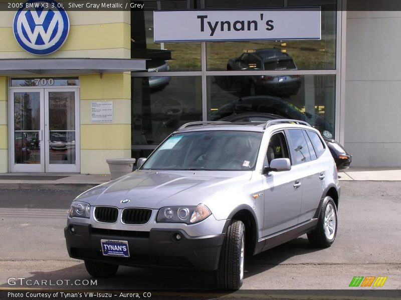 Silver Gray Metallic / Grey 2005 BMW X3 3.0i