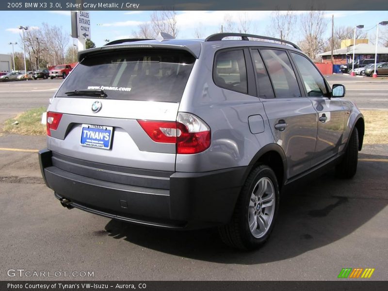 Silver Gray Metallic / Grey 2005 BMW X3 3.0i
