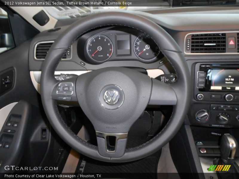 Toffee Brown Metallic / Cornsilk Beige 2012 Volkswagen Jetta SEL Sedan