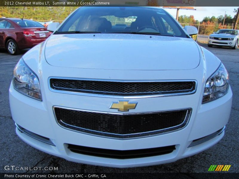 Summit White / Cocoa/Cashmere 2012 Chevrolet Malibu LT