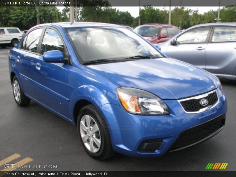 Corsa Blue / Stone 2010 Kia Forte EX