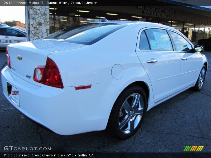 Summit White / Cocoa/Cashmere 2012 Chevrolet Malibu LT
