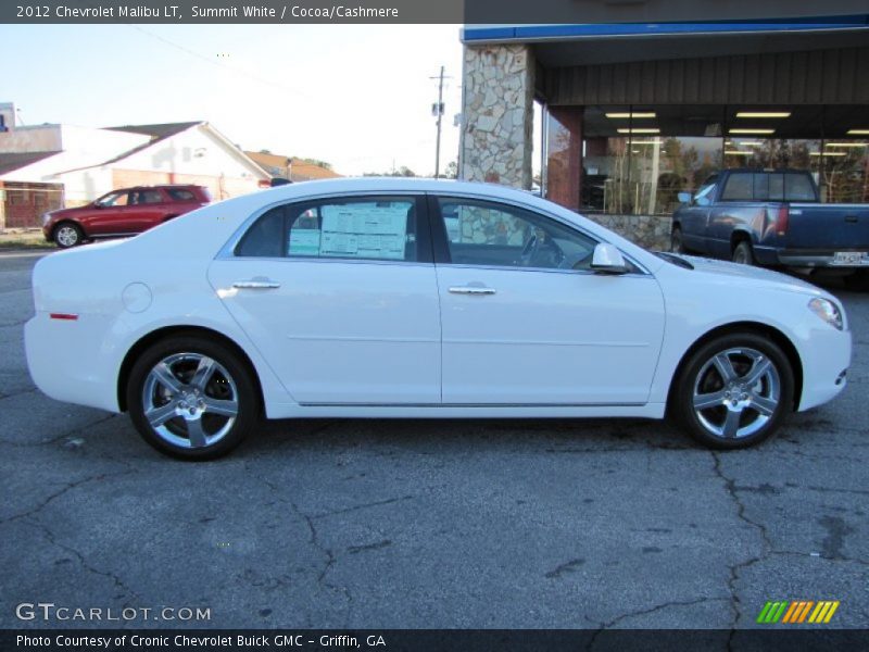 Summit White / Cocoa/Cashmere 2012 Chevrolet Malibu LT