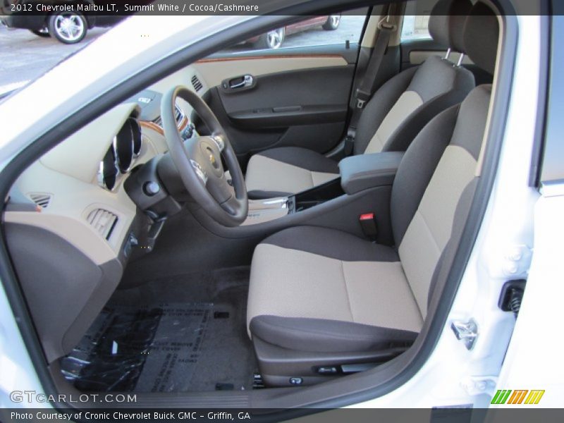 Summit White / Cocoa/Cashmere 2012 Chevrolet Malibu LT