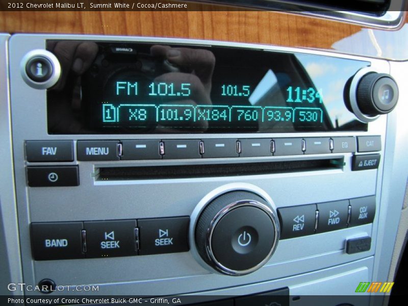 Summit White / Cocoa/Cashmere 2012 Chevrolet Malibu LT