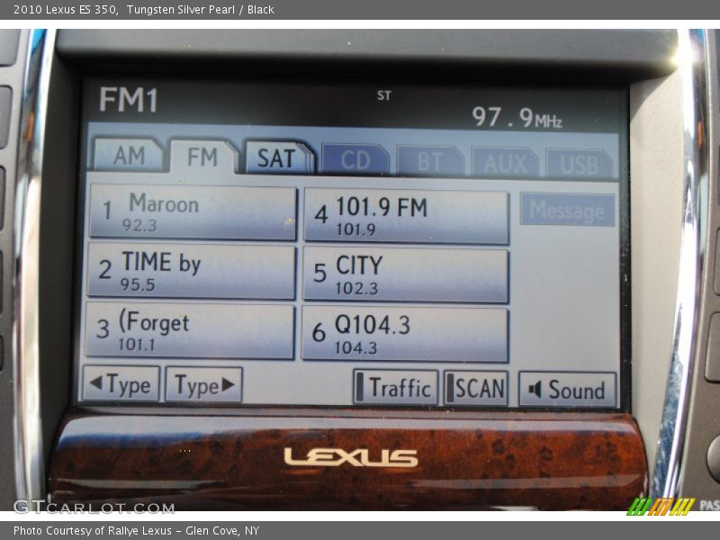 Tungsten Silver Pearl / Black 2010 Lexus ES 350