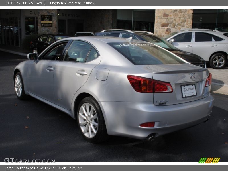 Tungsten Silver Pearl / Black 2010 Lexus IS 250 AWD
