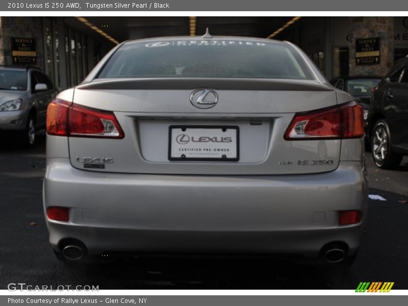 Tungsten Silver Pearl / Black 2010 Lexus IS 250 AWD