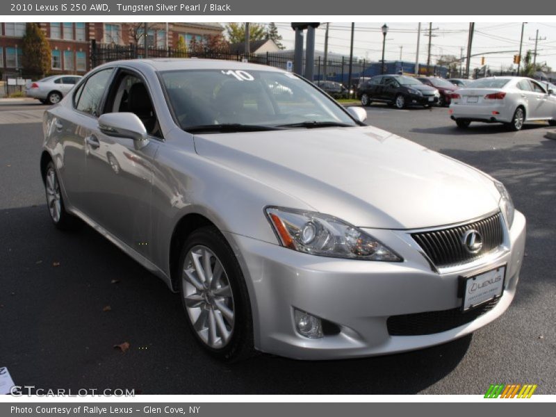 Tungsten Silver Pearl / Black 2010 Lexus IS 250 AWD