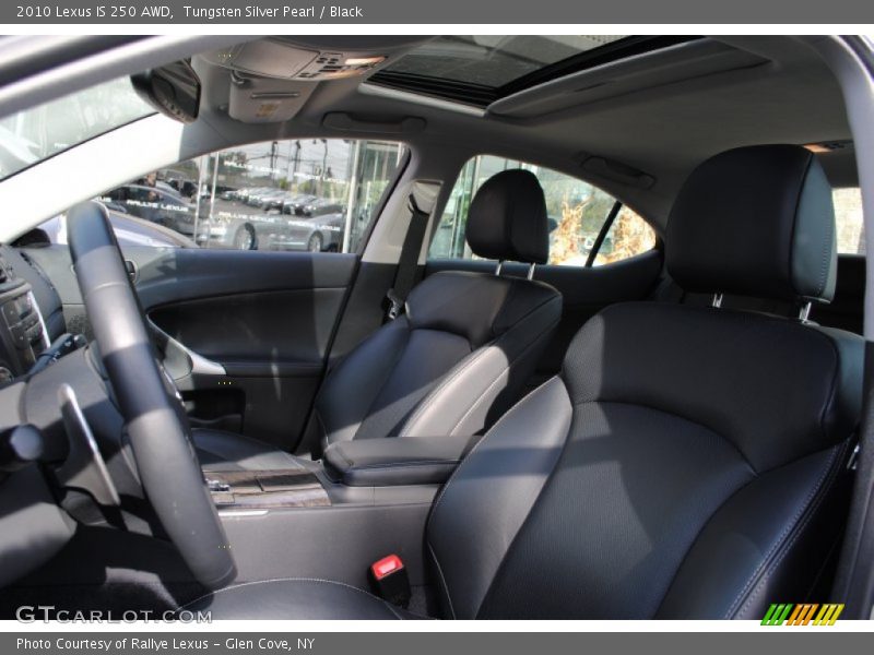 Tungsten Silver Pearl / Black 2010 Lexus IS 250 AWD