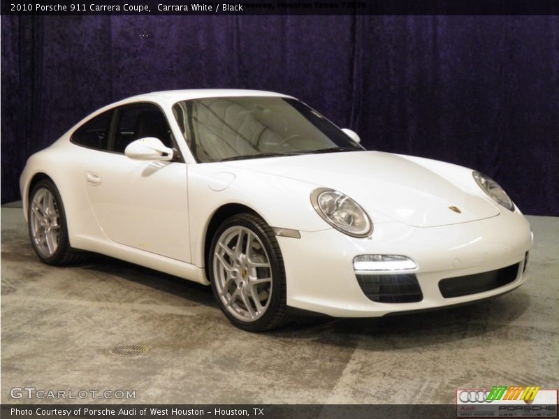 Carrara White / Black 2010 Porsche 911 Carrera Coupe