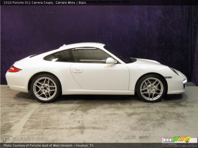 Carrara White / Black 2010 Porsche 911 Carrera Coupe