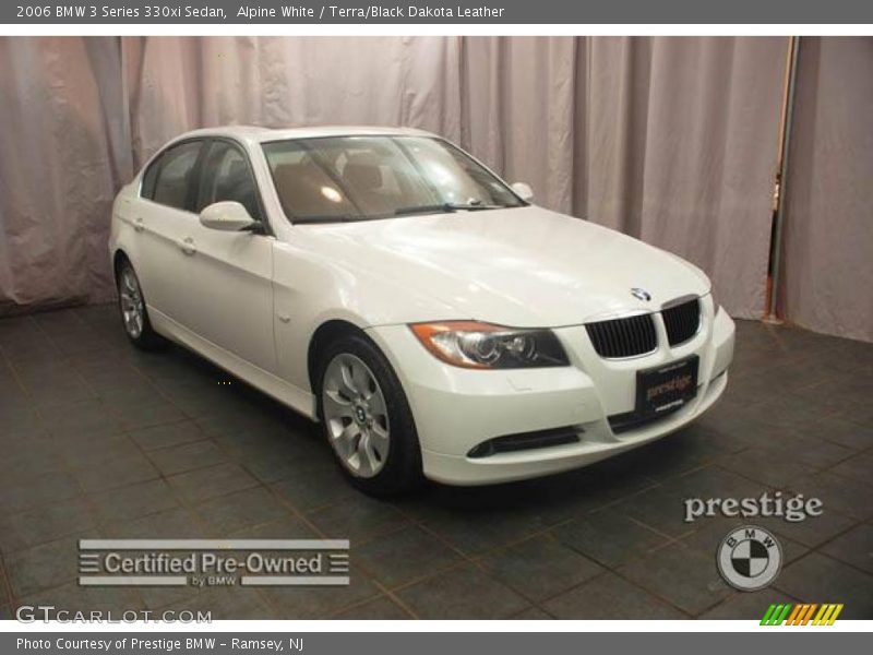 Alpine White / Terra/Black Dakota Leather 2006 BMW 3 Series 330xi Sedan