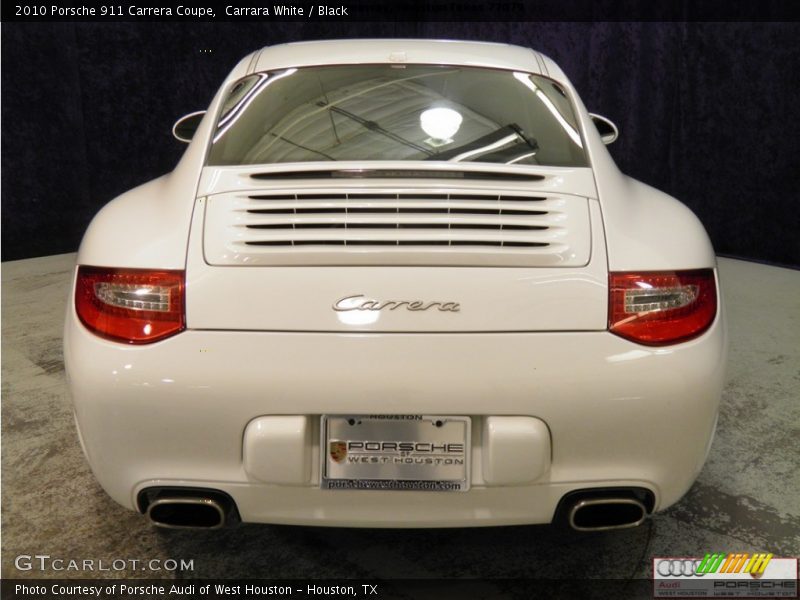 Carrara White / Black 2010 Porsche 911 Carrera Coupe