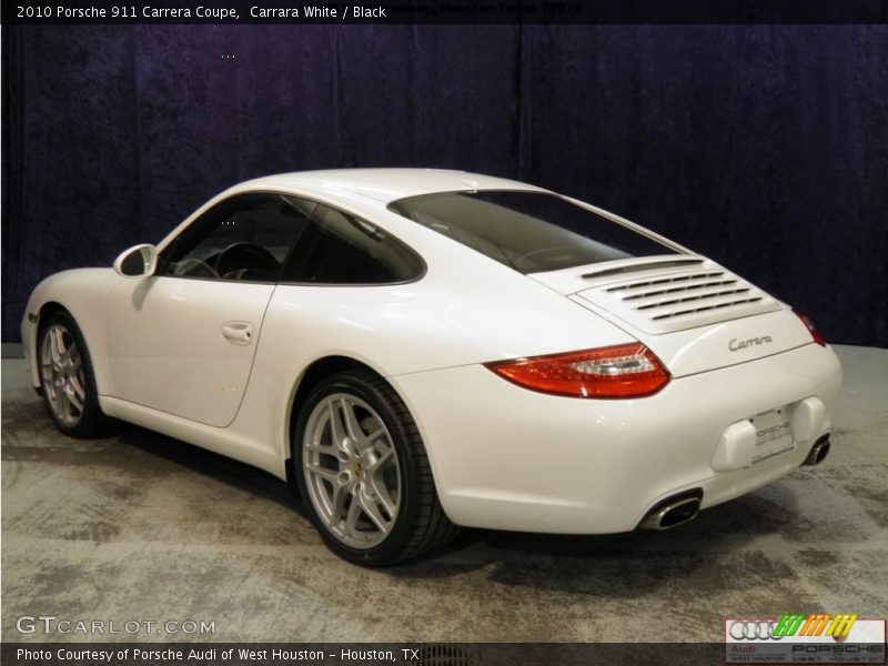 Carrara White / Black 2010 Porsche 911 Carrera Coupe