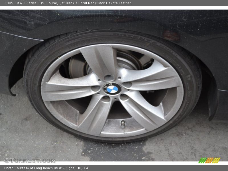 Jet Black / Coral Red/Black Dakota Leather 2009 BMW 3 Series 335i Coupe
