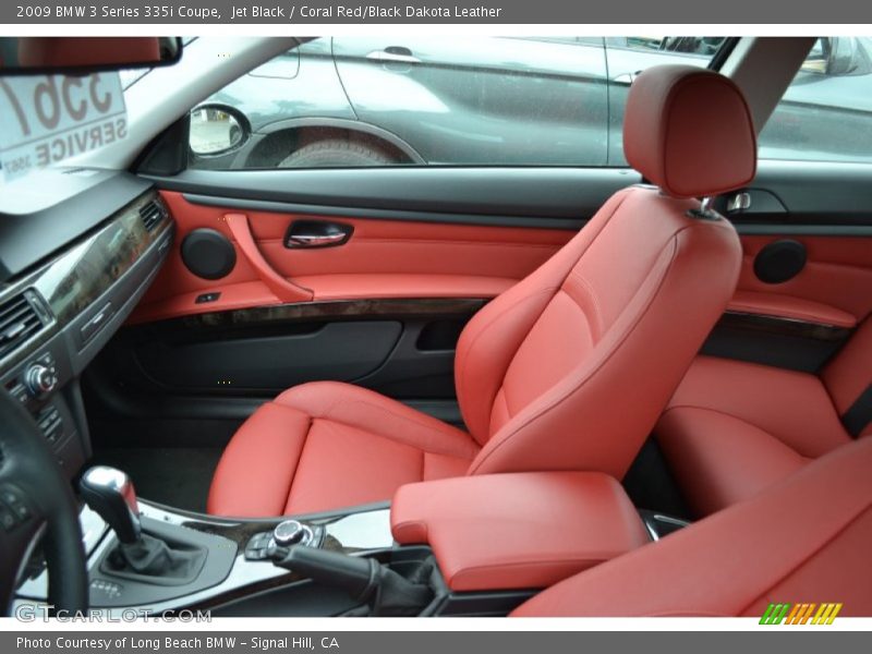  2009 3 Series 335i Coupe Coral Red/Black Dakota Leather Interior