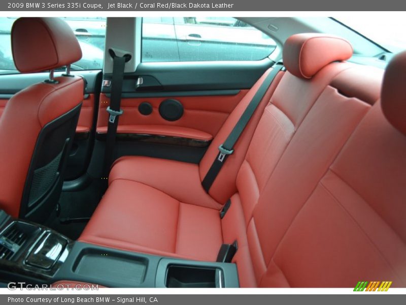 Jet Black / Coral Red/Black Dakota Leather 2009 BMW 3 Series 335i Coupe