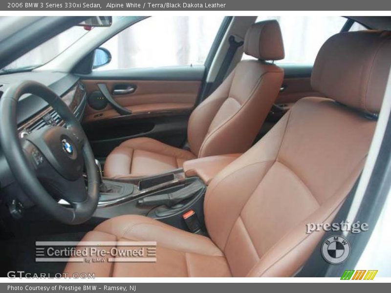 Alpine White / Terra/Black Dakota Leather 2006 BMW 3 Series 330xi Sedan