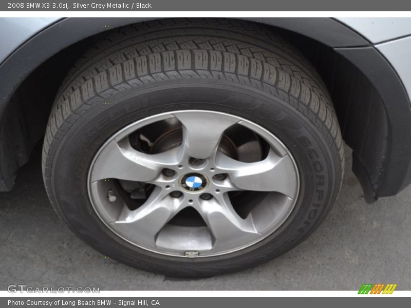 Silver Grey Metallic / Black 2008 BMW X3 3.0si