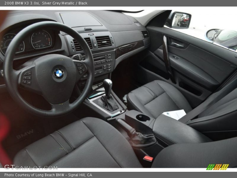 Silver Grey Metallic / Black 2008 BMW X3 3.0si