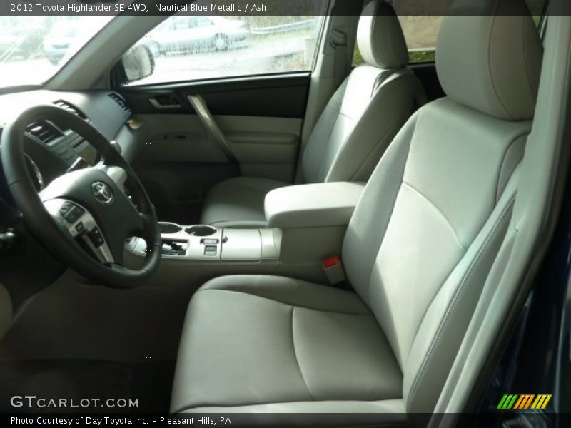 Nautical Blue Metallic / Ash 2012 Toyota Highlander SE 4WD