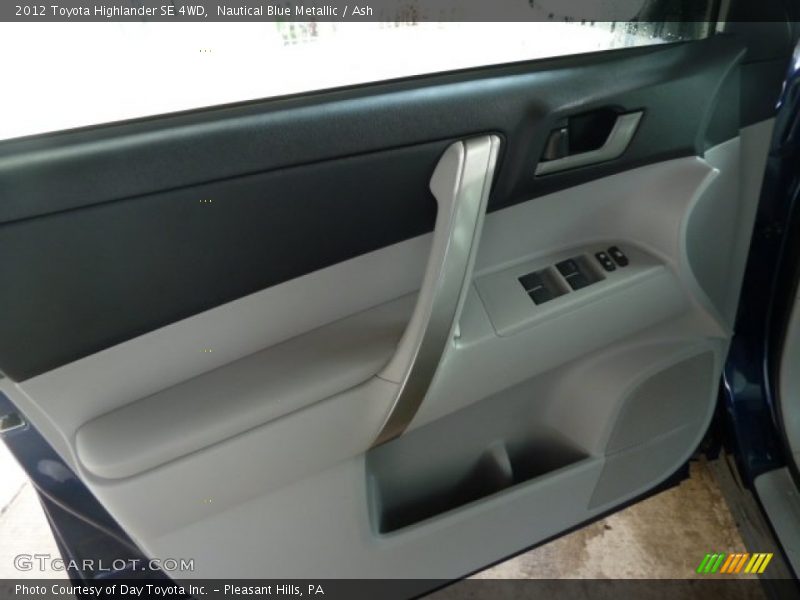 Nautical Blue Metallic / Ash 2012 Toyota Highlander SE 4WD