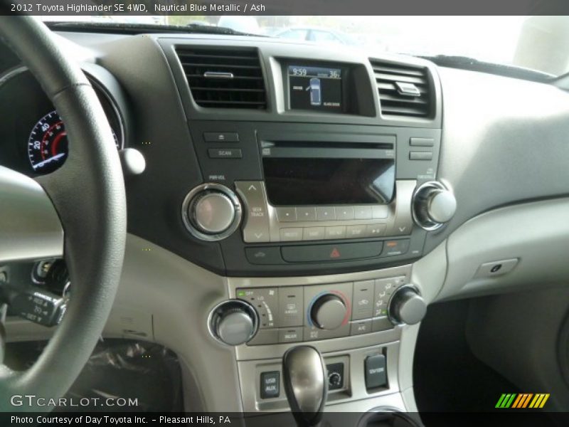 Nautical Blue Metallic / Ash 2012 Toyota Highlander SE 4WD