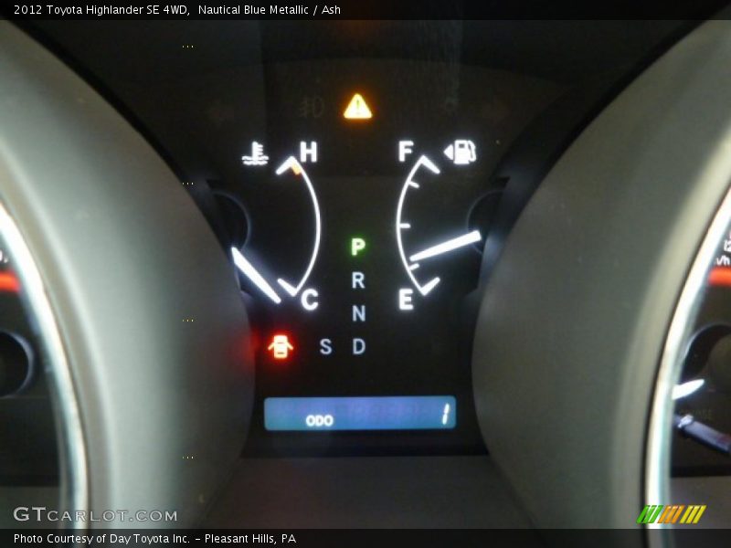 Nautical Blue Metallic / Ash 2012 Toyota Highlander SE 4WD