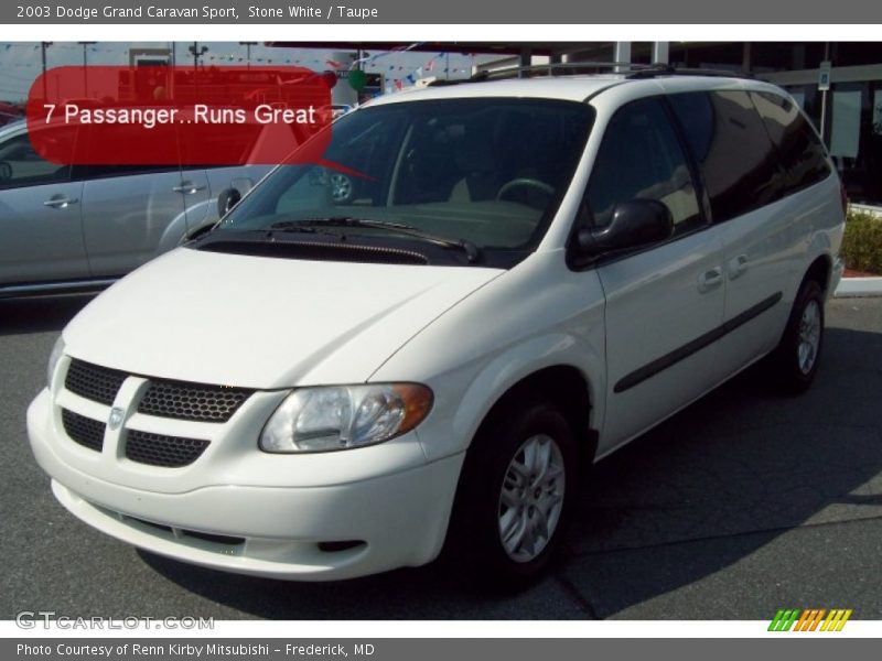 Stone White / Taupe 2003 Dodge Grand Caravan Sport