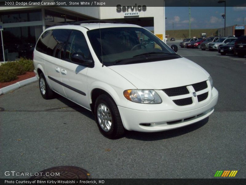 Stone White / Taupe 2003 Dodge Grand Caravan Sport
