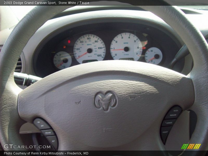 Stone White / Taupe 2003 Dodge Grand Caravan Sport