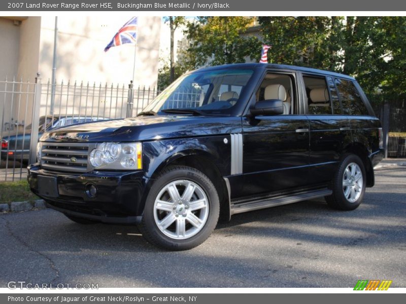 Buckingham Blue Metallic / Ivory/Black 2007 Land Rover Range Rover HSE