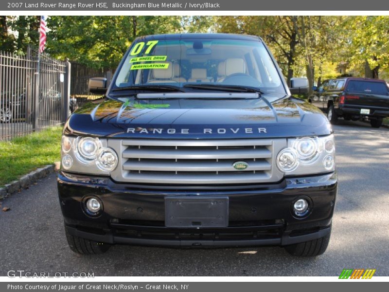 Buckingham Blue Metallic / Ivory/Black 2007 Land Rover Range Rover HSE