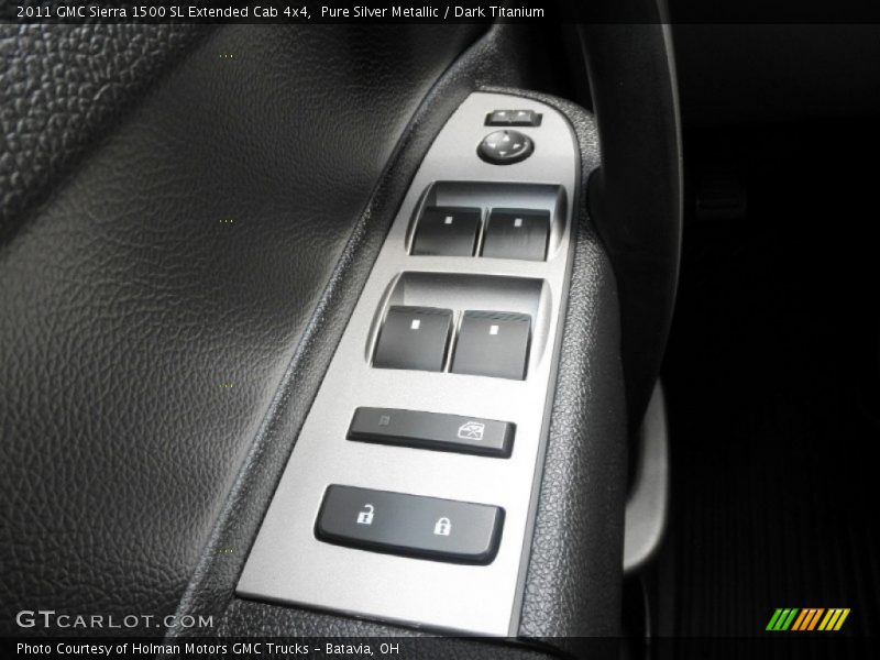 Pure Silver Metallic / Dark Titanium 2011 GMC Sierra 1500 SL Extended Cab 4x4