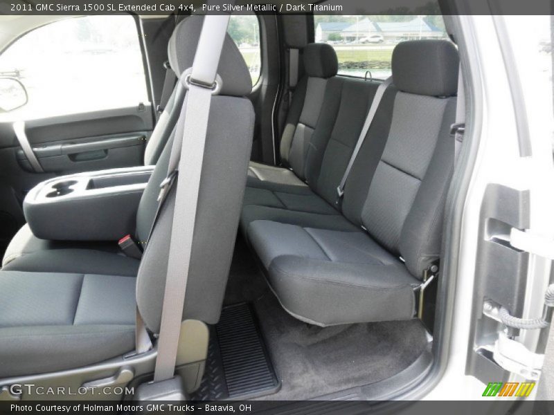 Pure Silver Metallic / Dark Titanium 2011 GMC Sierra 1500 SL Extended Cab 4x4